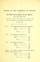 view Report of the Committee of Visitors and of the medical superintendent of the West Riding Pauper Lunatic Asylum, for the year 1871.