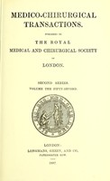 view Medico-chirurgical transactions / published by the Royal Medical and Chirurgical Society of London.