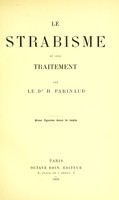 view Le strabisme et son traitement / par H. Parinaud.