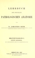 view Lehrbuch der Speciellen pathologischen Anatomie / von Johannes Orth.