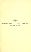 view Abriss der Unfall- und Invaliditätskunde des Sehapparats / von Ehrenfried Cramer.