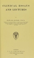 view Clinical essays and lectures / by Howard Marsh.