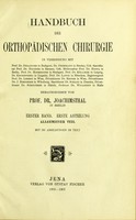 view Handbuch der orthopädischen chirurgie / herausgegeben von Prof. Dr. Joachimstahl.