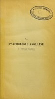 view La psychologie anglaise contemporaine : (école experimentale) / par Th. Ribot.