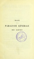 view Traité de la paralysie générale des aliénés / par Auguste Voisin.