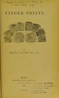 view Finger prints / by Francis Galton.