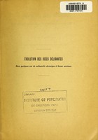 view Évolution des idées délirantes dans quelques cas de mélancolie chronique á forme anxieuse : communication au XIVe congrés international de médecine / par Magalhães Lemos.