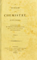 view A system of chemistry / by Thomas Thomson.