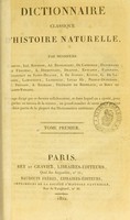 view Dictionnaire classique d'histoire naturelle / par Messieurs Audouin [and others].