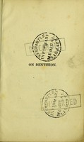 view On dentition, and some coincident disorders / by John Ashburner.