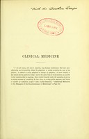 view Clinical medicine : observations recorded at the bedside with commentaries / by W.T. Gairdner.