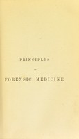 view Principles of forensic medicine / by William A. Guy and David Ferrier.