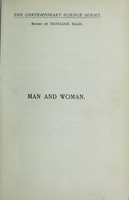 view Man and woman : a study of human secondary sexual characters / by Havelock Ellis.