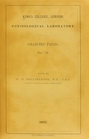 view Collected papers / edited by W. D. Halliburton.