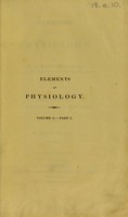 view Elements of physiology / Translated from the German by William Dunbar How.