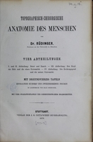 view Topographisch-chirurgische Anatomie des Menschen / von Dr. Rüdinger.