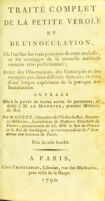 view Traité complet de la petite vérole et de l'inoculation, où l'on fixe les vrais principes de cette maladie, et les avantages de la nouvelle méthode curative très-perfectionnée ... / Par M. Goetz.