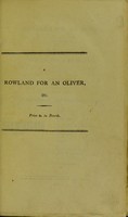 view A Rowland for an Oliver, in answer to Dr. Moseley's Oliver for a Rowland, and to Mr Birch ; containing a defence of vaccination / By John Ring.