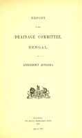 view Report of the Drainage Committee, Bengal.