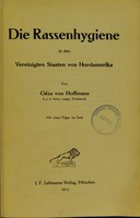 view Die Rassenhygiene in den Vereinigten Staaten von Nordamerika / von Géza von Hoffmann.