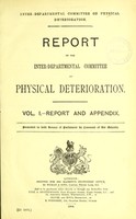 view Report of the Inter-departmental Committee on Physical Deterioration.