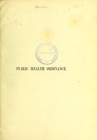 view [The Public Health Ordinances, 1907, and Amendments 1914-1922. : City Council Ordinance,1921].