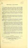 view Memorandum on re-vaccination / [W.H. Power.].