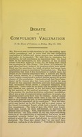 view Debate on compulsory vaccination in the House of Commons on Friday, May 13th, 1893.