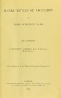 view Small-pox and vaccinia : their manifestations and inter-relations in man and the lower animals / by S. Monckton Copeman.