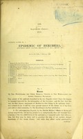 view Epidemic of beriberi. (Occurring among Japanese immigrants in 1894-5.- Report on) / [By B. Glanvill Corney, C.T.W. Hirsch and Henry Noble Joynt].