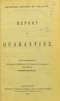 view Report on quarantine.