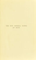 view Medical guide to the hot mineral baths of Bath : with extracts from the report of the special commission of the Lancet / published by the Baths Committee of the Bath Corporation with the approval of the local council of the British Medical Associaiton.