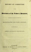 view Report of the weekly committee to the quarterly meeting of directors of the Town's Hospital, held on 15th May, 1832.