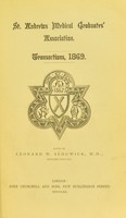 view St. Andrews Medical Graduates' Association : transactions, [1869-1871] / edited by W. Sedgwick.
