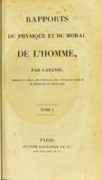 view Oeuvres complètes de Cabanis / accompagnées d'une notice sur sa vie et ses ouvrages.