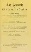 view The anatomie of the bodie of man / by Thomas Vicary ; edited by Fredk. J. Furnivall and Percy Furnivall.