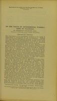 view On the value of experimental tuberculosis in diagnosis / by Sheridan Delépine.