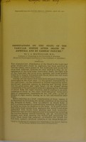 view Observations on the state of the vascular system after death by asphyxia and by cardiac failure / by J.A. Macwilliam.