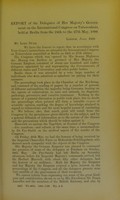 view Copy of report of the Right Honorable Sir Herbert Maxwell ... and P.H. Pye-Smith ... the delegates of Her Majesty's Government at the International Congress on Tuberculosis, held at Berlin on the 24th to the 27th May 1899.