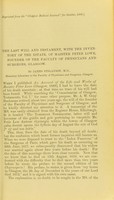 view The last will and testament, with the inventory of the estate, of Maister Peter Lowe, founder of the Faculty of Physicians and Surgeons, Glasgow / by James Finlayson.