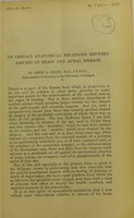 view On certain anatomical relations between abscess of brain and aural disease / by James A. Adams.