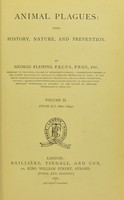 view Animal plagues : their history, nature, and prevention / by George Fleming.