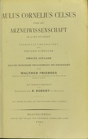 view Über die Arzneiwissenschaft in acht Büchern / übersetzt und erklärt von Eduard Scheller.