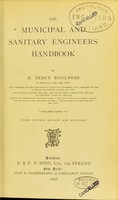 view The municipal and sanitary engineers' handbook / by H. Percy Boulnois.