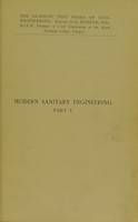 view Modern sanitary engineering / by Gilbert Thomson.