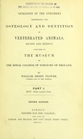 view Catalogue of the specimens illustrating the osteology and dentition of vertebrated animals, recent and extinct, contained in the Museum of the Royal College of Surgeons of England. Homo sapiens, Linn / by William Henry Flower.