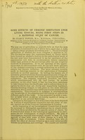 view Some effects of chronic irritation upon living tissues, being first steps in a rational study of cancer / by D'Arcy Power.