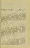 view Actinomycosis of the colon, liver, and lung / by R.F.C. Leith.