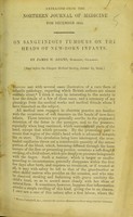 view On sanguineous tumours on the heads of new-born infants / by James M. Adams.