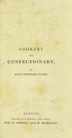 view Cookery and confectionery / by John Conrade Cooke.